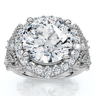 Pompeii3 Certified 3 1/3Ct Diamond Engagement Ring 14k Gold or Platinum Lab Grown