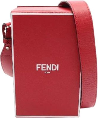 Fendi Pre-owned Leren Schoudertas - Dames - Vintage Schoudertas - Rood - ONE Size - Leer - Vintage