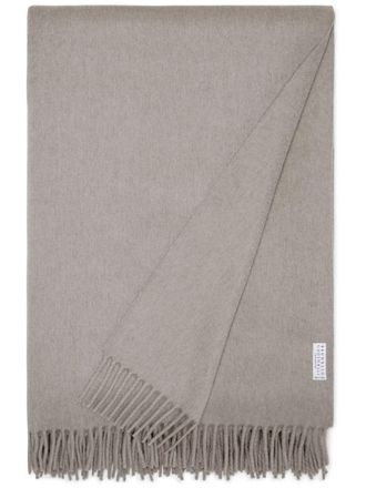 Brunello Cucinelli cashmere blanket (200cm x 150cm) - unisex - Cashmere - One Size - Neutrals