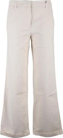 Myths Pantalone - Dames - Wijde Broeken - Beige - XS - Katoen - Broeken