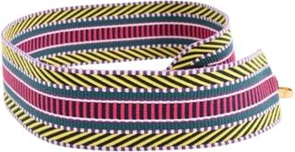 Herm&egrave;s Pre-owned Accessories, female, Multicolor, Size: ONE SIZE Pre-owned Sangle 50 Bag Strap - Multicolor Canvas