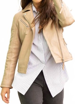 Mauritius Leather Pasja Jacket In Toffee