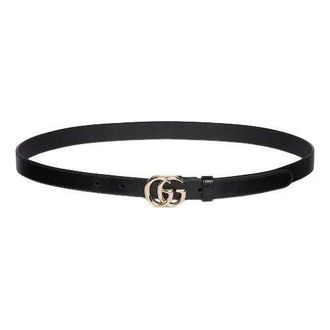 Gucci (WMNS) Gucci 26 GG Marmont Belt Black 409417-0AAA5-1000