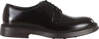 Doucal's Ebony Calfskin Blake Derby Brogues