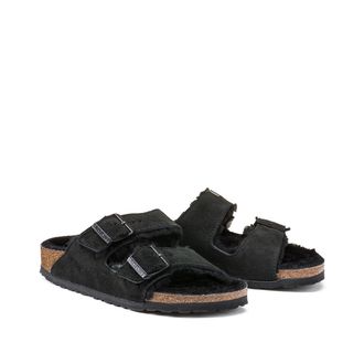 Birkenstock Gevoerde leren muiltjes Arizona Fell