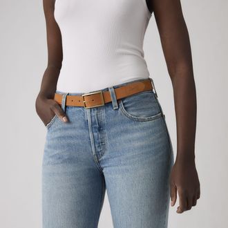 Levi's Rectangle Buckle Belt - Womens - 100 - Brown