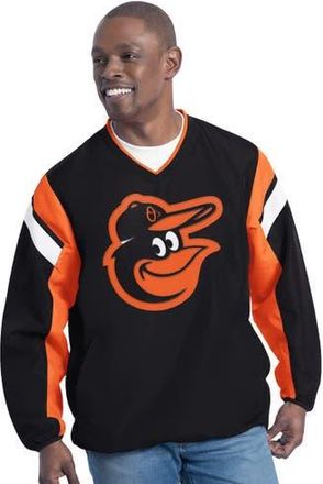 G-III Sports by Carl Banks Mens G-III Sports by Carl Banks Black Baltimore Orioles Double Coverage V-Neck Pullover at Nordstrom, Size X-Large
