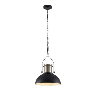 Lindby Lindby L&aacute;mpara Colgante freitjof En Negro De Metal