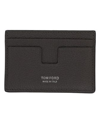 Tom Ford Textured Calf Leather Embossed Logo Cardholder