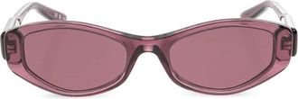 Balenciaga Elongated Cat-Eye Zonnebril - Dames - Zonnebrillen - Paars - ONE Size - Accessoires