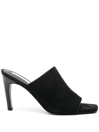 Toteme 90mm velour mules - Black