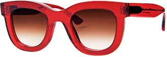Thierry Lasry Gambly Zachte Kattenoog Zonnebril - unisex - Zonnebrillen - Rood - 49 MM - Accessoires