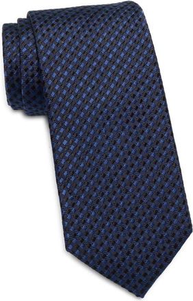 Nordstrom Lamont Check Silk Tie in Navy at Nordstrom