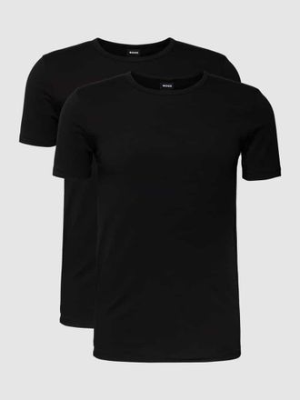HUGO BOSS T-Shirt mit Label-Detail im 2er-Pack in Black, Größe XXL