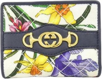 Gucci Pre-owned Canvas Portemonnee - Dames - Vintage Accessoires - Veelkleurig - ONE Size - Vintage