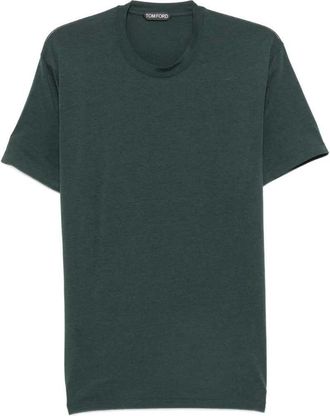 Tom Ford geborduurd logo T-shirt met ronde hals