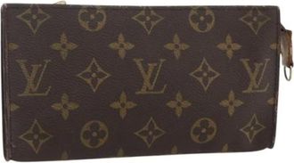 Louis Vuitton Pre-owned Wallets, female, Brown, Size: ONE SIZE Pre-owned Vintage Canvas Wallet