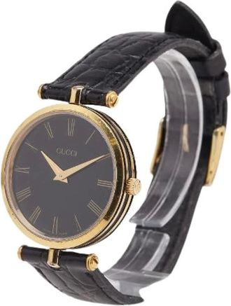 Gucci Pre-owned Watches, female, Black, Size: ONE SIZE Pre-owned Stainless Steel Wristwatch