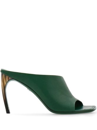 Ferragamo Mules con tacco curvo - Verde