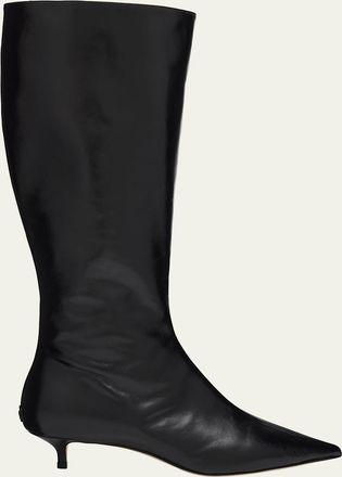 Jimmy Choo London 35mm Amis Shiny Leather Knee-High Boots