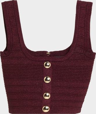 Retrofête Nella Cropped Bandage Knit Tank Top