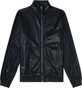 Diesel S-Glossy Jacket - Heren - Trainingsjackets - Zwart - L - Katoen - Fitness