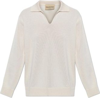 Valentino Garavani Cashmere Trui - Dames - Cashmere truien - Beige - XS - Kasjmier - Truien & Vesten