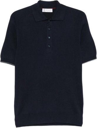 Brunello Cucinelli Ribbed Polo Shirt