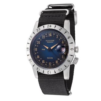 Glycine Airman Vintage Noon Purist Automatic Blue Dial Unisex Watch GL0477