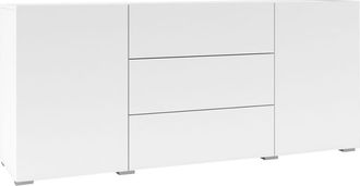 Petits Meubles Aparador 2 puertas 3 cajones estratificado Blanco