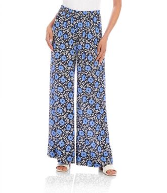 Karen Kane Wide-Leg Pants In Floral Print