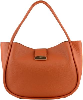 Pourchet Dames, Tassen, Oranje, Maat: ONE Size Leer