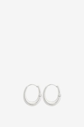 SOEUR Grosse silberne Creolen Intemporelle