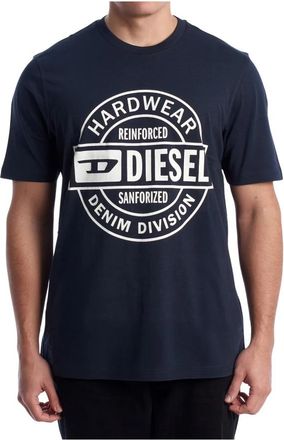 Diesel T-Shirts - Heren - T-shirts - Blauw - M - Katoen - Tops