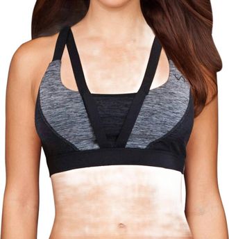 TLF Apparel Strappy Devant Low Impact Bra In Stone