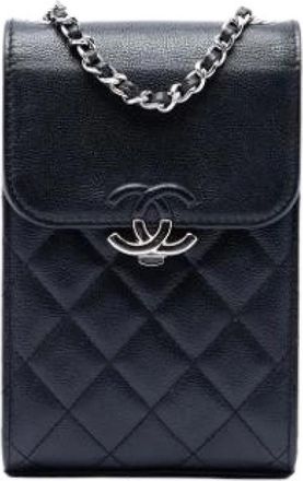 Chanel Borsa Pre-owned Mini Crossbody Trapuntata in Caviale - - Pre-owned - Donna - Nero - ONE SIZE