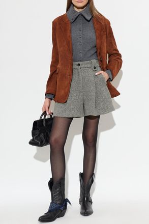 Golden Goose Suede Jacket, Womens, Brown