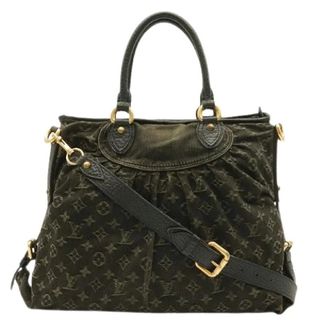 Louis Vuitton Pre-owned Monogram Denim Neo Cabby MM - Dames - Pre-owned - Zwart - Maat: ONE Size Denim