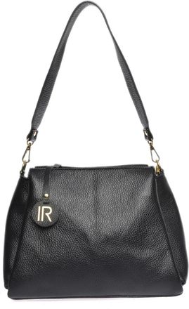 Isabella Rhea Zwart Rundleer Tas