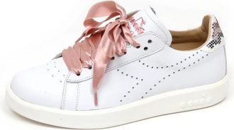 Diadora Witte Heritage Game met Parels Schoenen - Dames - Sneakers - Wit - 36 1/2 EU - Schoenen