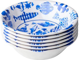 Certified International Fish Tale Melamine Set Of 6 All Purpose Bowls