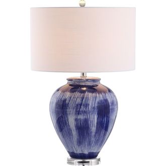 Jonathan Y Designs Wayland 26 Ceramic LED Table Lamp, Seaside Blue at Nordstrom