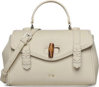 V&deg; 73 Beatrice Shoulder Bag - Dames - Handtassen - Wit - ONE Size - Bamboe - Tassen