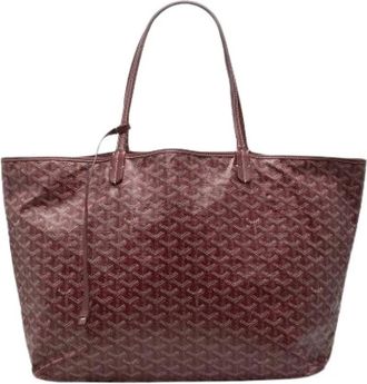 Goyard Pre-owned Saint Louis GM Tote Bag - Dames - Vintage Shopper - Rood - ONE Size - Leer - Vintage