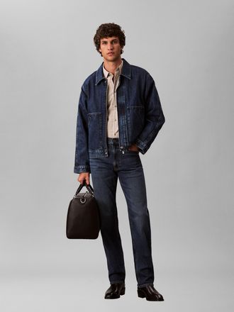 Calvin Klein Jeans Straight-Jeans CALVIN KLEIN JEANS STNDRD STRGHT JEANS, Herren, Gr. 30, L&auml;nge 34, oil slick, Denim/Jeans, Obermaterial: 99% Baumwolle, 1% Elasthan, uni