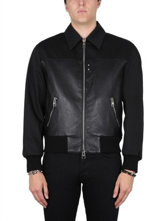 Alexander McQueen Black Shirt Collar Jackets