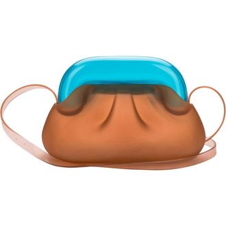 Melissa Glass Jelly Shoulder Bag in Orange/Blue at Nordstrom