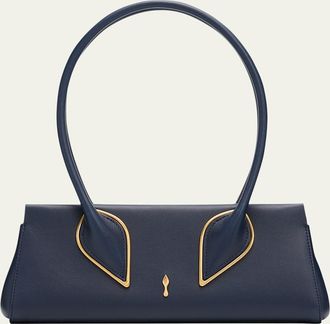 Christian Louboutin Venus Calf Leather Baguette Shoulder Bag