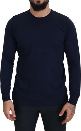 Paolo Pecora Cotton Crewneck Pullover Mens Sweater