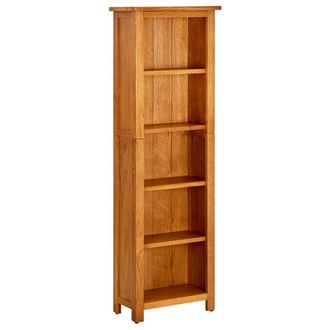 vidaXL Vidaxl - Estanter&iacute;a De 5 Niveles De Madera Maciza De Roble 45x22x140 Cm